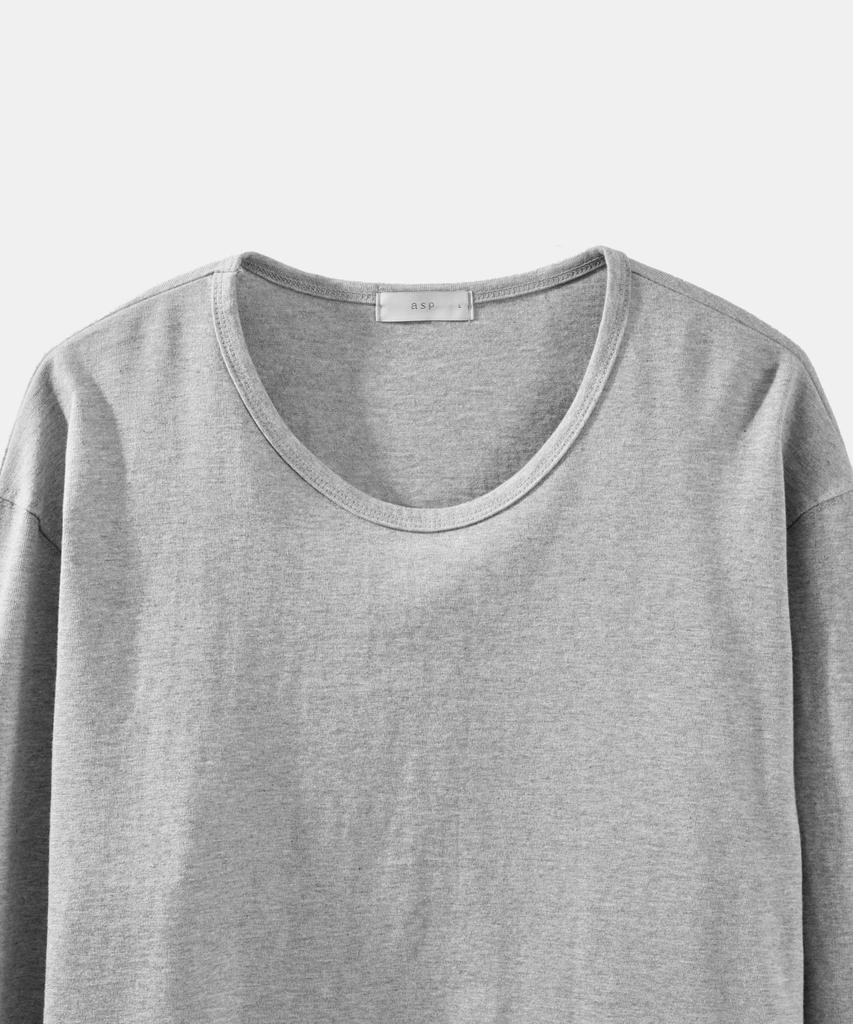 ASP U-Neck Long Sleeve T-Shirt - Melange Gray