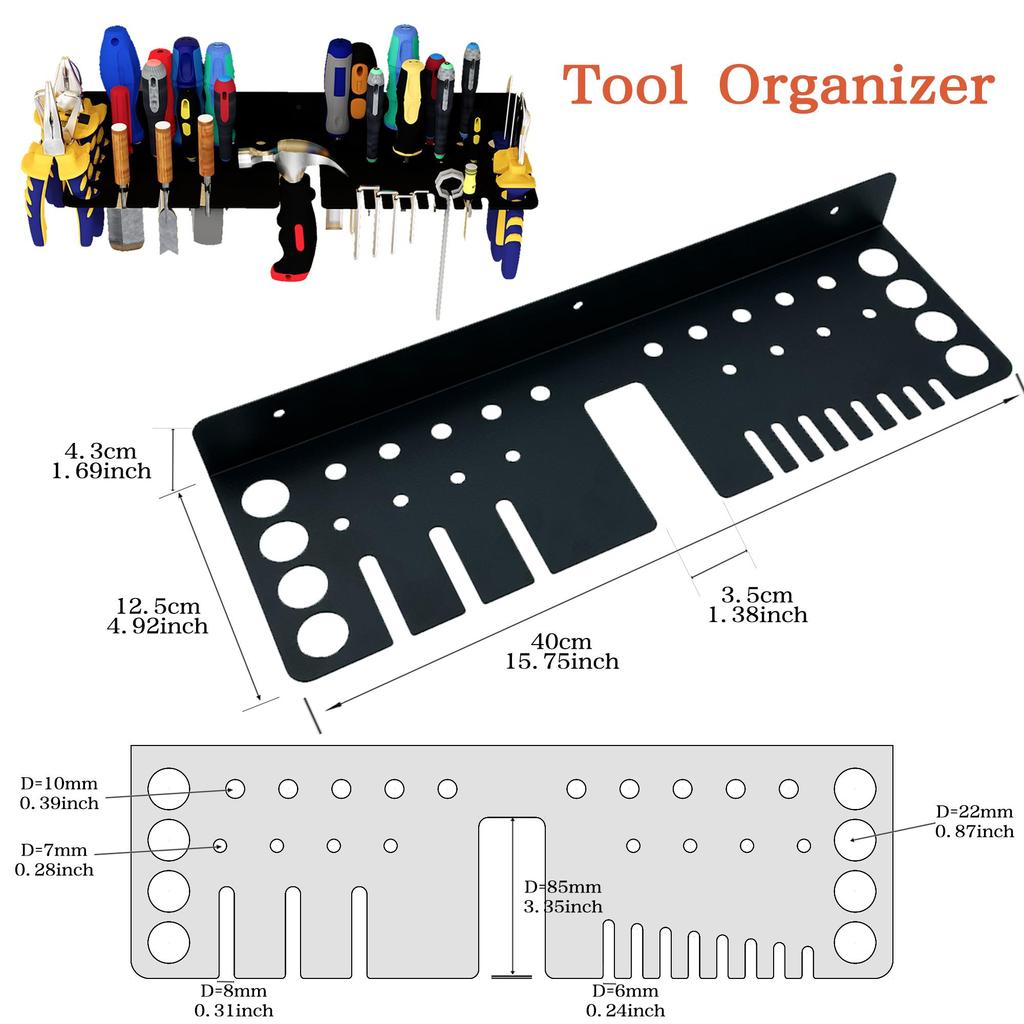 Screwdriver, Wrench, Pliers, Hammer Storage Rack, the Best Choice for Gifts