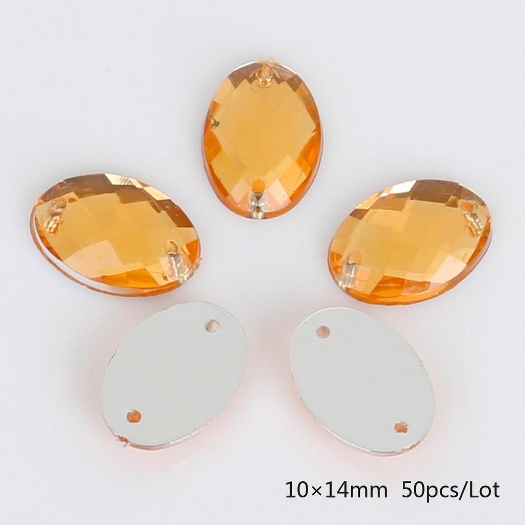 Round Multi-Faceted Acrylic Rhinestones with Double-Hole Flat-Back for Jewelry Accessories