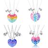 3 Pcs/Set Best Friend Magnet Pendant Necklace Creative Pentagram Alloy Accessories Friendship Necklace Best Friend Alloy Pendant