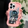 Astronaut Pattern Phone Cover for iPhone 11 12 13 14 15 Pro Max 6 6S 7 8 Plus Xs Wave Edge Shockproof Protective Rubber Case