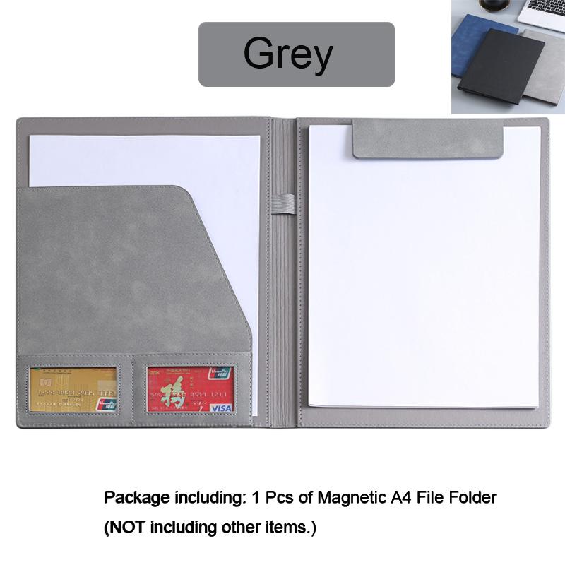 Univerzitní kožený blok A4 Složka portfolia Magnetická schránka Obchodní manažer Složky Držák dokumentů Kancelář