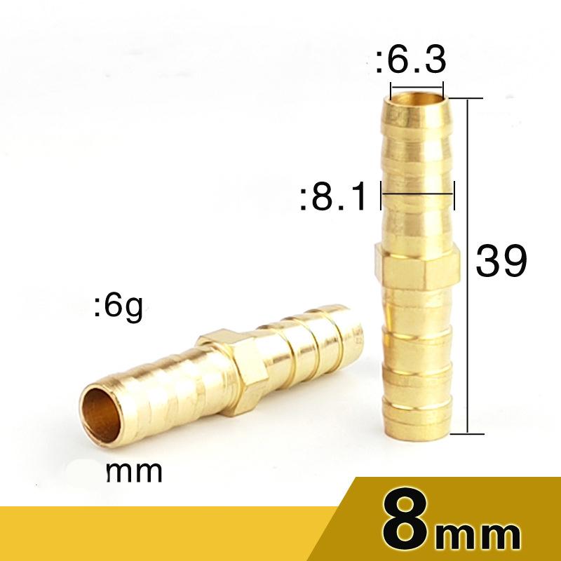 Copper Pagoda Water Tube Fittings Quick Connector Garden Irrigation Adapter 10pcs Brass Double Pagoda Joint Hose