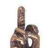 Middle Finger Figurine Brass Gold Freestanding Hand Sculpture Copper Middle Finger Pocket Lucky Charm
