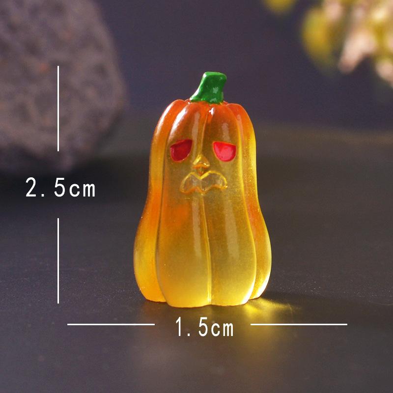Luminous Decorative Item Ghost Pumpkin Small Decorative Item Car Center Console Decoration Luminous Decorative Item