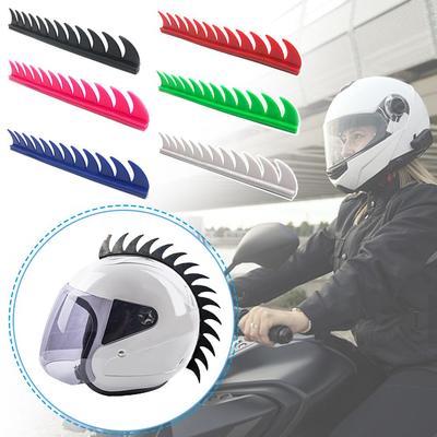 6 barev Retro Biker Motokros Mohawk Helma Mohawky Hroty Motocyklová helma DIY Helma Samolepka Dekorace 1ks Mohawk S5D8