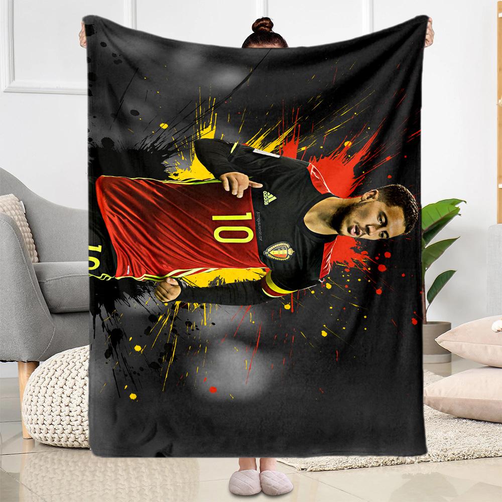 Player Chelsea Kit Blanket Ultra-Soft Perfect for Seaside Bedding Office All-Season Use Playful Design Perfect Gift for Relatives and Friends