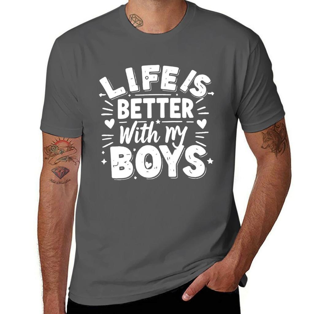 Life Is Better With My Boys TShirt Sun Block Outdoor TShirt
