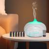 Enhance Your Space with 550ml Wood Grain Diffuser  Includes Remote, 6 Oils & Soothing 7 Color LED Lights