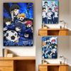 Neuer Anime Blue Lock Bedruckter Wandteppich Hippie Sci-Fi Stil Wandbehang Ästhetisches Hintergrundtuch Für Schlafzimmer Wanddekoration