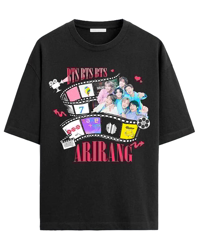 BTS ARIRANG TOUR T-shirt Women's Men's Korean Kpop Bts Graphic Soft Cotton Short Sleeve Casual Oversized Female Clothing