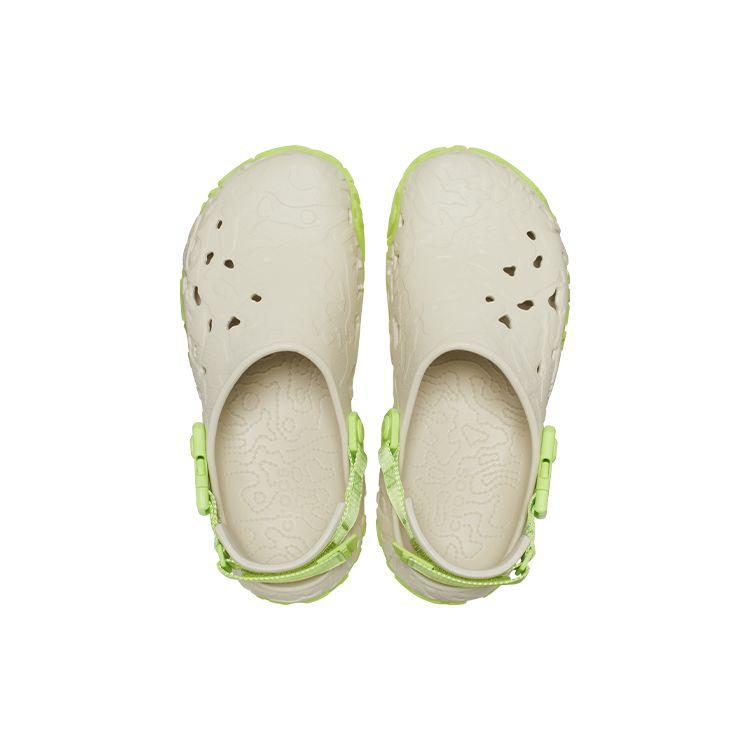 Crocs Eva Clogs Breathable Sports Sandals Men Sandals White Green 208391-2BZ