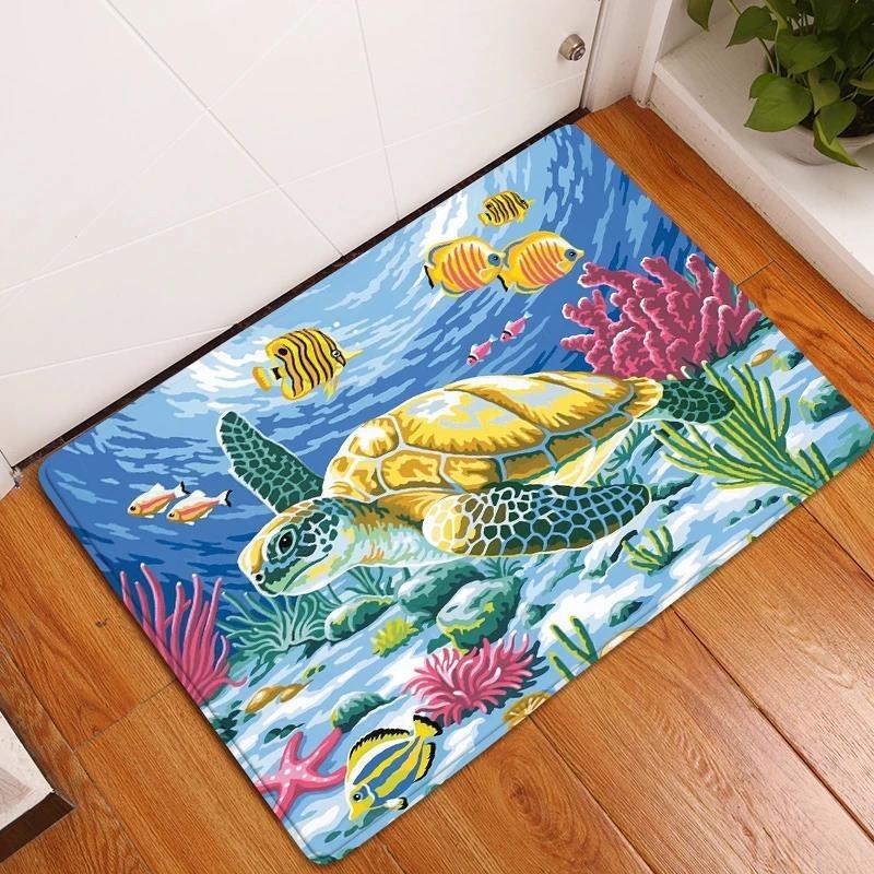 Underwater World Large Carpet Rug for Home Living Room Bedroom Sofa Doormat Decor Kids Play Area Rug Carpet Non-slip Floor Mat