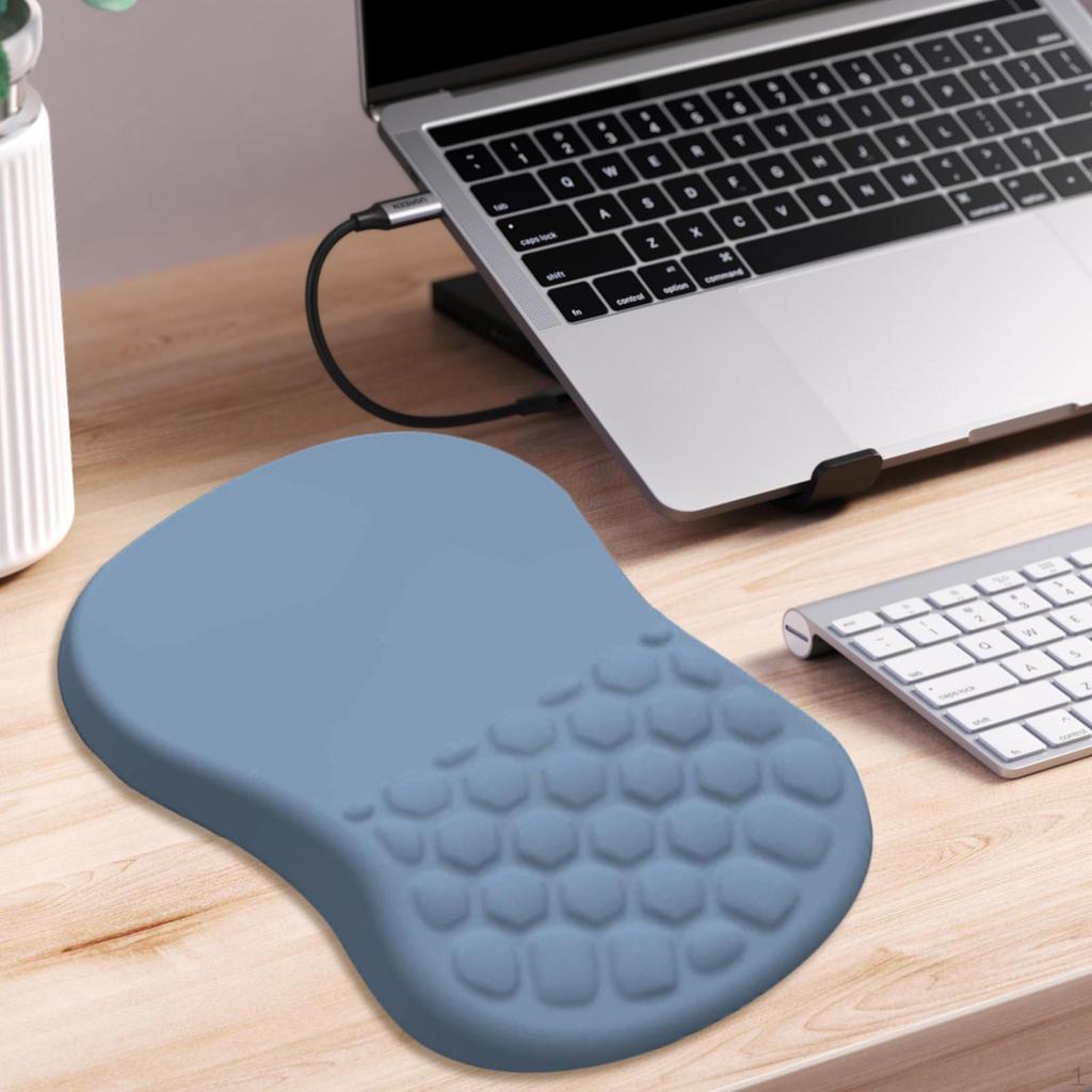 Computer Mouse Pad Soft Non-Slip Base Gifts Ergonomic Design Wrist Rest Gaming