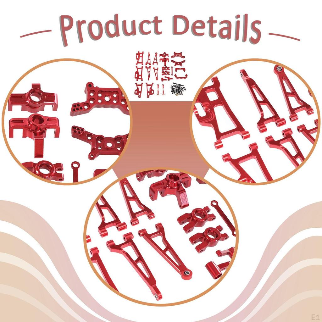 1/14 RC Car Upgrades Front and Rear Shock Aluminum Alloy DIY Accessories Accessory Lower