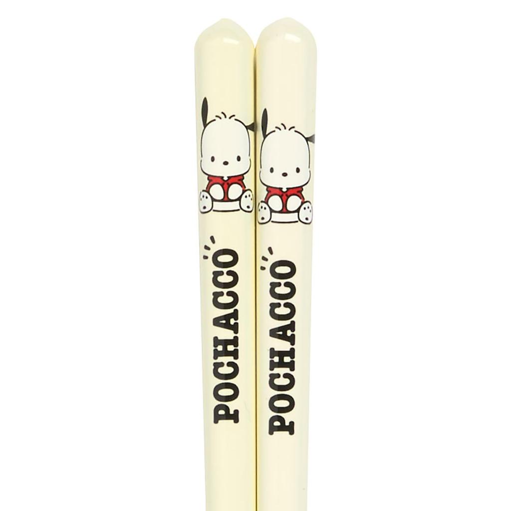 Sanrio Pochacco Easy To Natural 468657 Chopsticks, 21cm, Non-Slip, Grip, Wood,