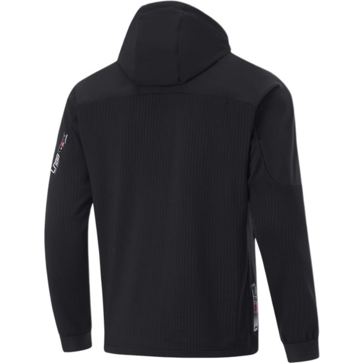 Serie di Pallacanestro Professionale Li Ning Felpa Casual Sportiva Comoda da Uomo Felpe da Uomo Nero AFDU063-1