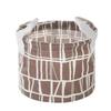 Household Fashion Cartoon Circular Cotton Linen Desktop Storage Box Sundry Storage Stationery Cosmetics Storage Basket Container