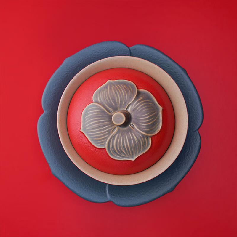 Wanqiantang All Wishes Come True Ceramic Gaiwan Tea Set