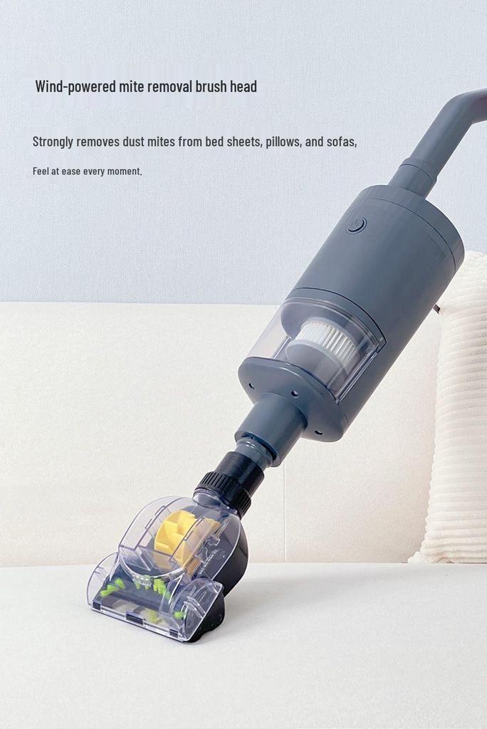 Compact Handheld Vacuum Cleaner: Automatic, High Suction, Pet Hair and Dust Mite Removal, Retractable Cord, Ideal for Home Use
