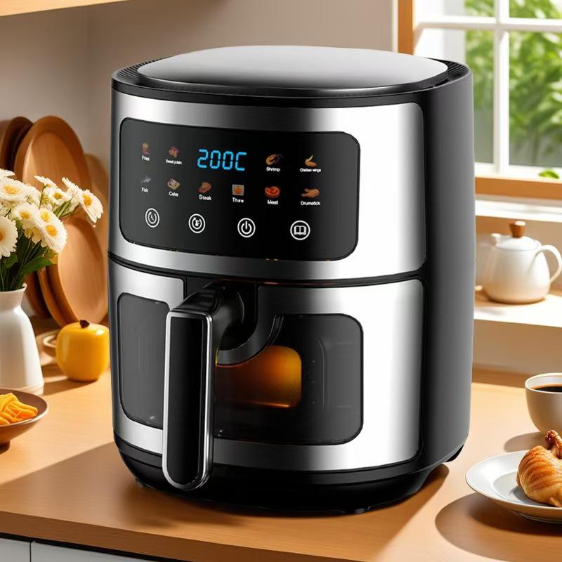 2025 New Model 8L Visual Multi-functional All-in-One Automatic Air Fryer for Home Use