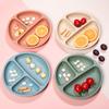 In-Stock Baby Silicone Meal Tray with Suction Cup - Compartmented Tableware