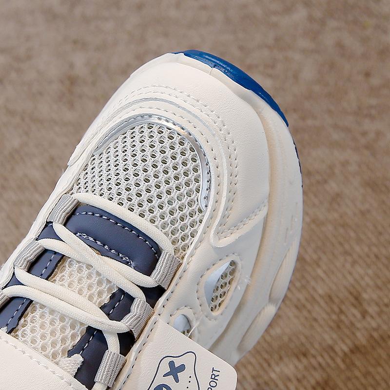 Kids Sports Sandals Thick Soft Sole Boys Girls Running Shoes Mesh Breathable 2025 Summer New Children Sports Shoes Hollowed-out
