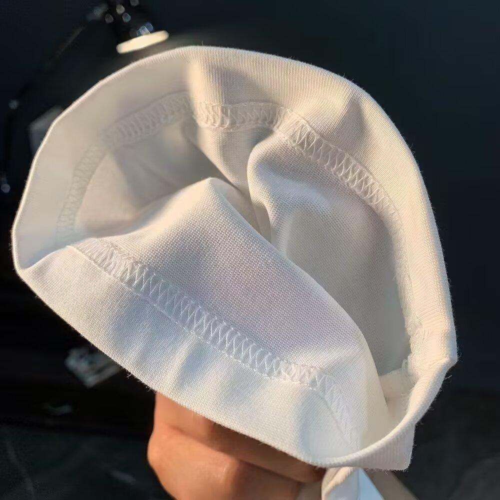 Summer 2025 New National Trend Heavyweight Casual Loose Printed Short Sleeve T-Shirt Men's Half Sleeve Men's Trendy Brand Top