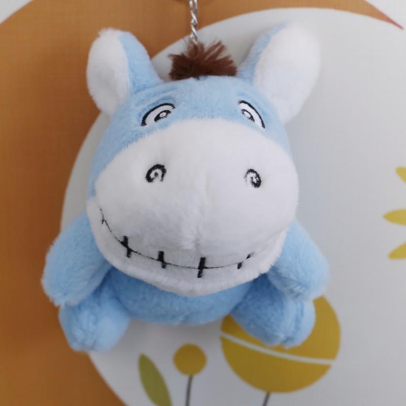 Niedliches Esel-Shirt mit großen Zähnen, Bär Hase Plüschtier Puppenanhänger, Puppen-Taschenanhänger