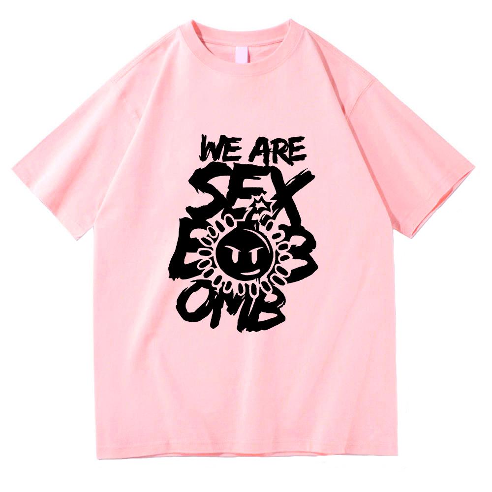 Maglietta Scott Pilgrim Takes Off Uomo Estetica Retro Stampa Lettera Sex Bomb Omb Maglietta Unisex Anime Manga Vintage Cotone