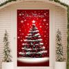 Christmas Door Decoration Festival Party Background Decoration Santa Decoration Tapestry