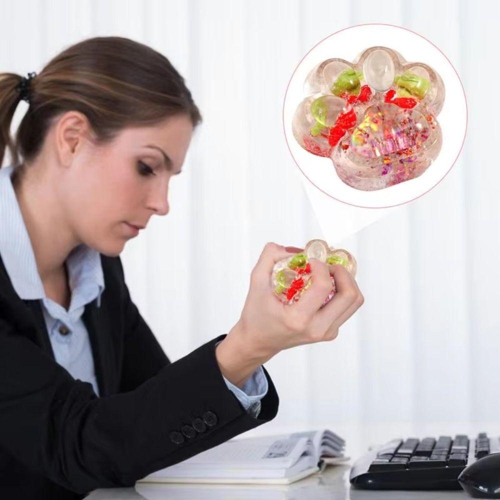 Knetbares Frucht-Katzenpfoten-Quetschspielzeug Transparentes Katzenpfoten-Knetspielzeug Cartoon-Fidget-Spielzeug Kinder