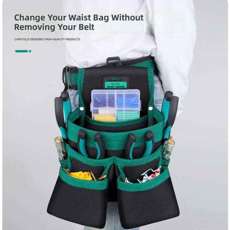 Professional Screwdriver Hardware Tool Work Belt Pouch With Secure Fastening System For Outdoor And Indoor Applications
