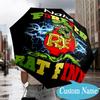 Custom Name Rat Fink Truck Adventure Umbrella Folding Umbrella, Automatic Umbrella - 8-Frame for Travel, Casual Lightweight Personalized Gifts