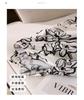 Lyocell linen printed shirt for women's 2026 spring commuting versatile round neck niche top