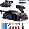 Coche RC 4WD Con Control Remoto LED Coches Alta Velocidad Derrape Rápido Carreras Radio 2.4G Vehículo RTR Modelo GTRPRO Juguete Niños Niñas Regalo