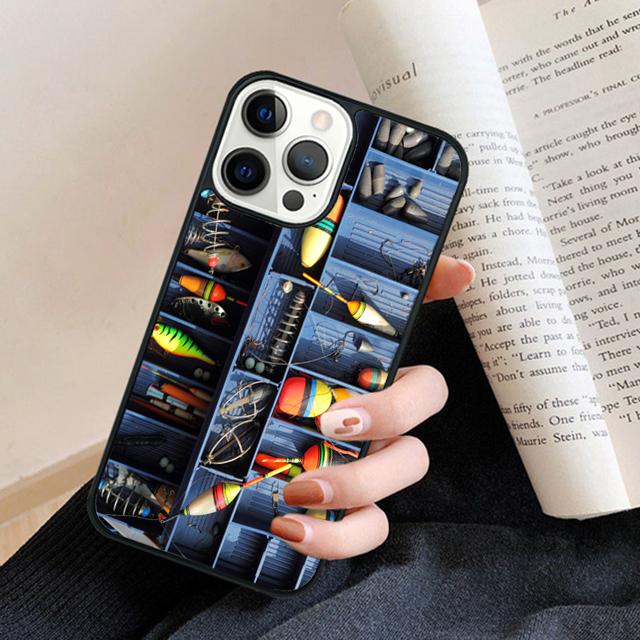 Hunting Fishing art fish box Phone Case Back Cover for iPhone 17 Air 16 15 14 13 11 12 Pro Max Plus Fundas Coque