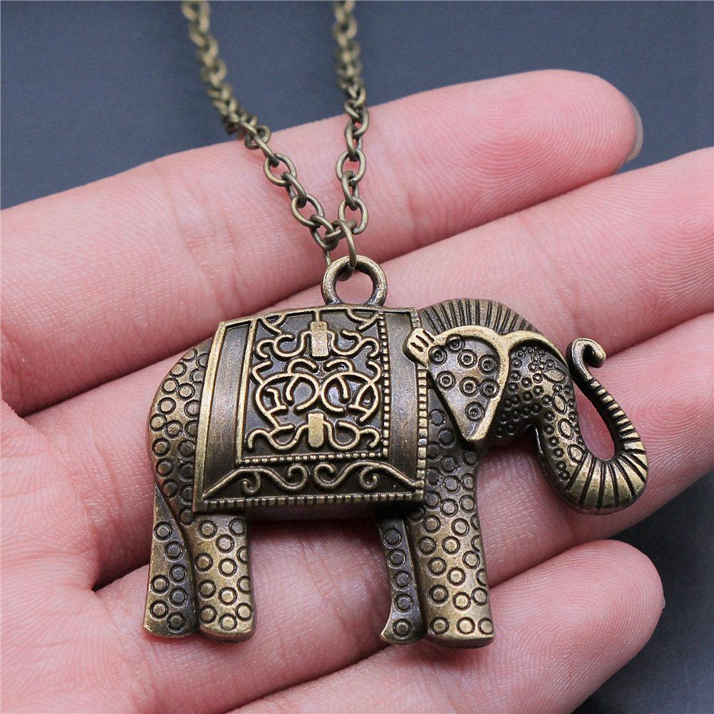 45cm Or 70cm Long Chain Necklace Elephant Kids' Jewelry Materials QN026