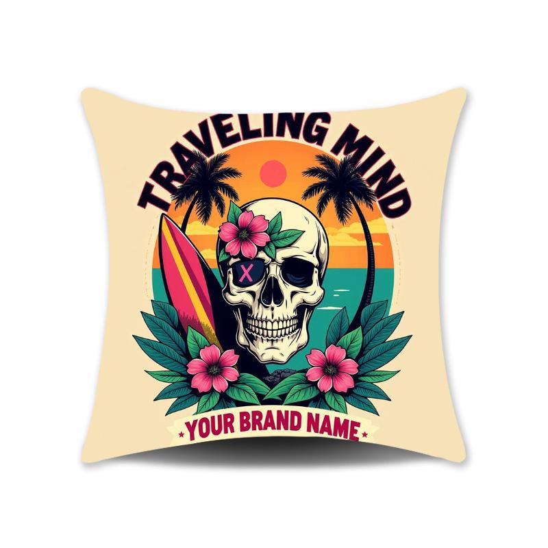Neue Amerikanisch-Mexikanische Stil Kissenbezüge Bunte Karnevalsblume Totenkopf Sofa Dekorative Kissenbezüge