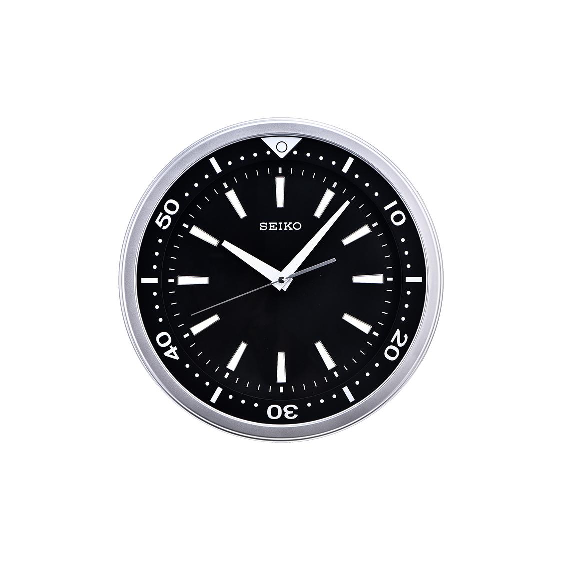 

SEIKO Quartz Movement Plastic Wall Clock Unisex Black QXA723A QXA723A QXA723A Diameter 35CM