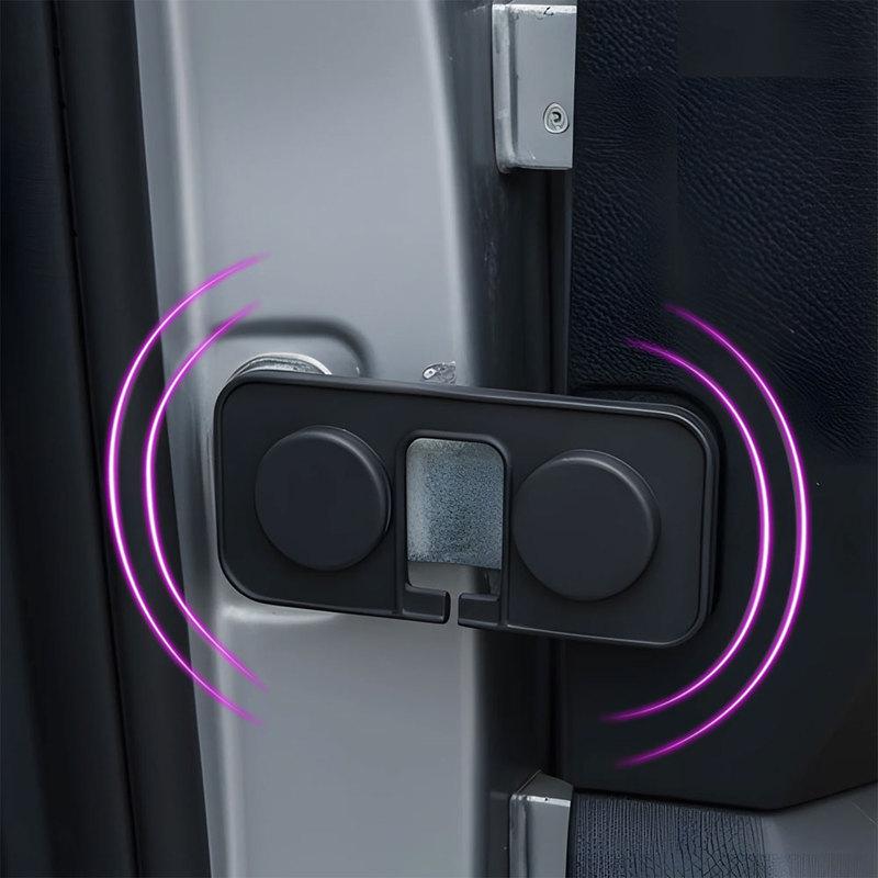 4x Silicone Car Door Stabilizer Lock Protector Cover Shock Absorbing Stopper Case Universal for Auto Door Limiter Arm Guard