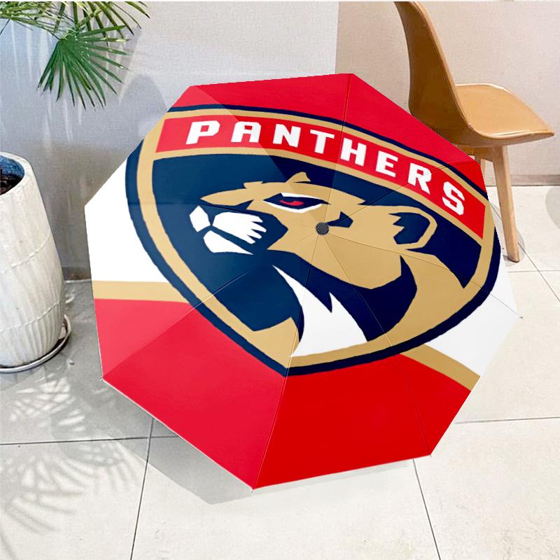 Panthers Team Spirit Umbrella 8-Frame for Travel, Camping, Casual Lightweight Portable Umbrella, Essential for Every Family Holidays Gift