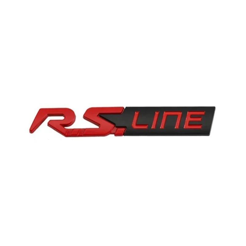3D Metal GT RS LINE Rear Boot Side Emblem Sticker Decals for Logan Clio Megane 2 3 4 Captur Twingo Duster Kadjar