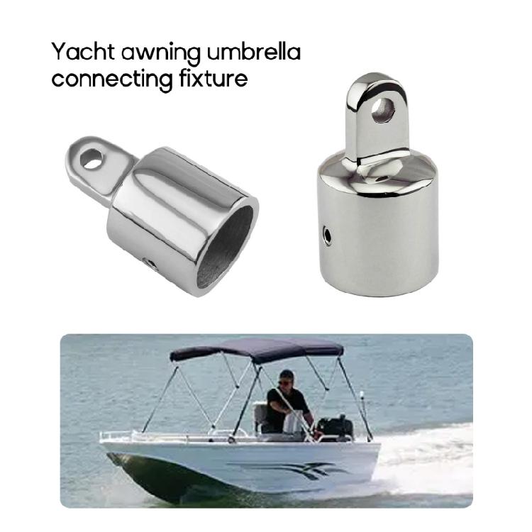 Marine Yacht Canopy Tube End Stainless Steel Pipe Eye End Cap Bimini Top Fitting