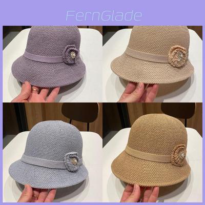 Summer Ladies Hat With Floral Pattern And Sun Protection For Outdoor Travel