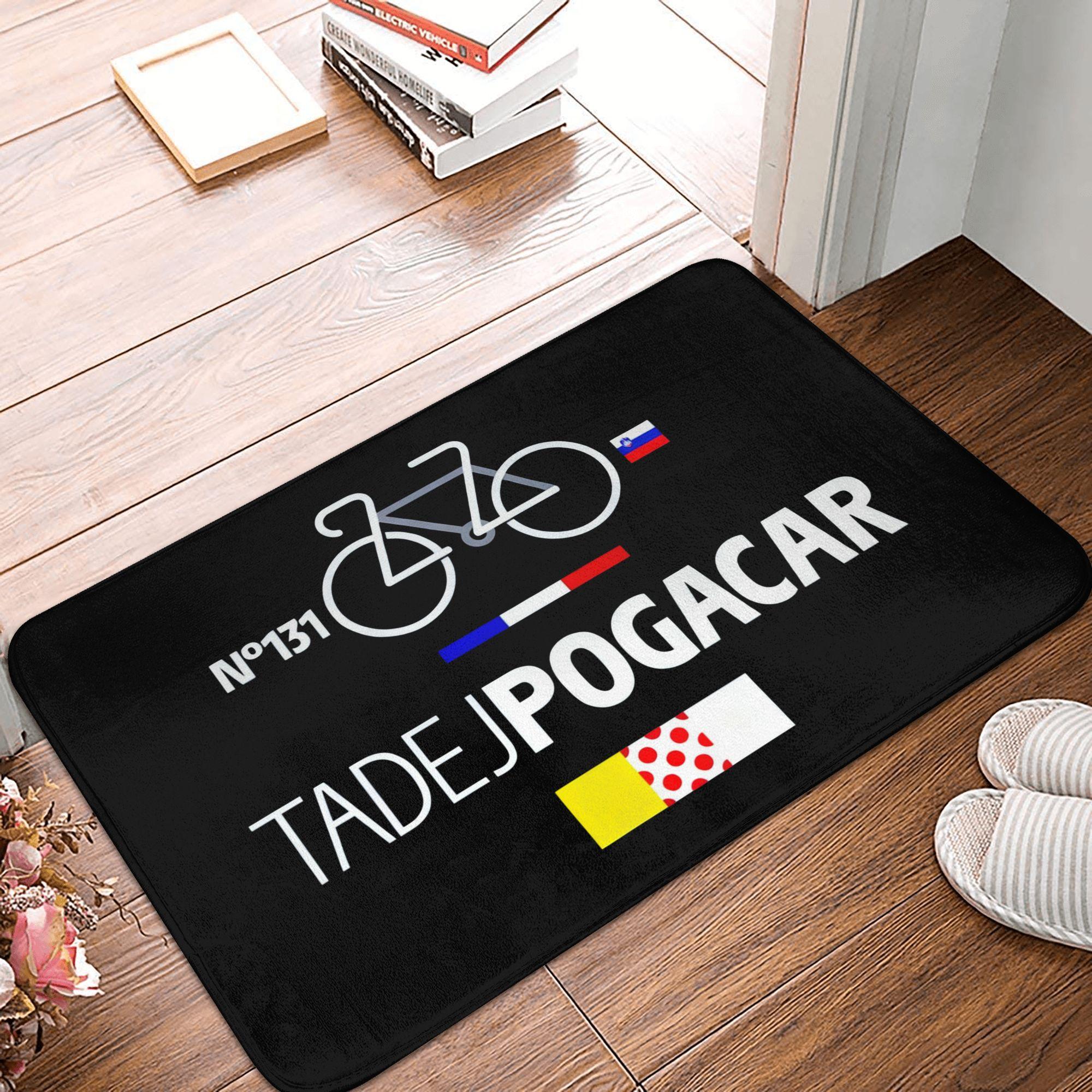 

Cycling Team Tadej Pogacar Front Door Mat Anti-Slip Outdoor Waterproof Doormat Kitchen Bedroom Entrance Rug Carpet 40cmx60cm