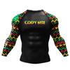 Digital Print Quick-Dry Long Sleeve Training Top - Autumn/Winter Running Tee