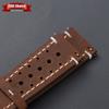 18/19/20/21/22/24mm Cowhide Watch Bands Vintage Racing Leather Watch Strap for Seiko Quick Release Breathable Porous Watchband