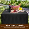 Table Cover Double Satin Open Back Fitted Table Cloth Machine Washable Square Tablecloth Decorative for Party Banquet Exhibition