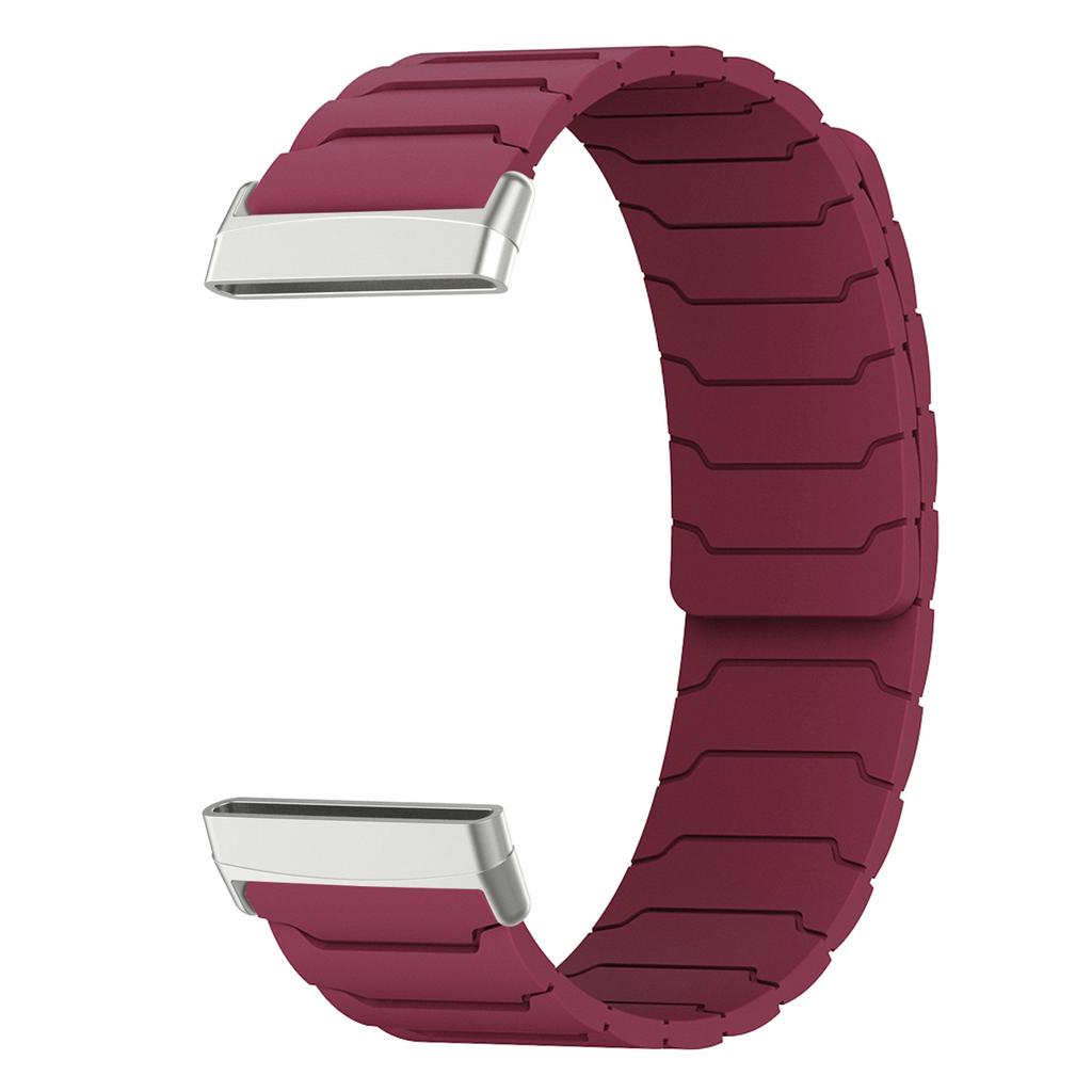 Magnetic loop strap for Fitbit watch versa 4/3 two color silicone band for versa 2/1 sport Bracelet replacement Wristband